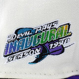 ニューエラ キャップ 9FIFTY タンパベイ デビルレイズ MLB 1998 INAUGURAL SEASON KELLY GREEN BOTTOM SNAPBACK CAP CREAM PURPLE NEW ERA TAMPA BAY DEVIL RAYS
