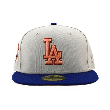 ニューエラ キャップ 59FIFTY ロサンゼルス ドジャース MLB 40TH ANNIVERSARY PEACH BOTTOM FITTED CAP CREAM