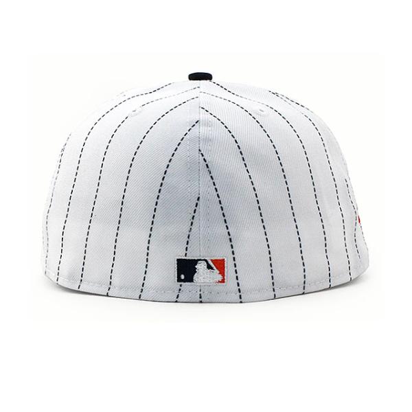 ニューエラ キャップ 59FIFTY デトロイト タイガース MLB PINSTRIPE TIGER STADIUM KELLY GREEN BOTTOM FITTED CAP WHITE