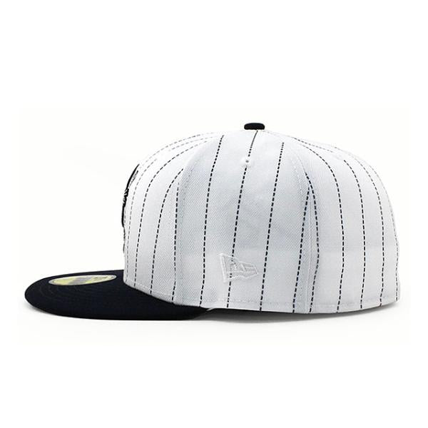 ニューエラ キャップ 59FIFTY デトロイト タイガース MLB PINSTRIPE TIGER STADIUM KELLY GREEN BOTTOM FITTED CAP WHITE