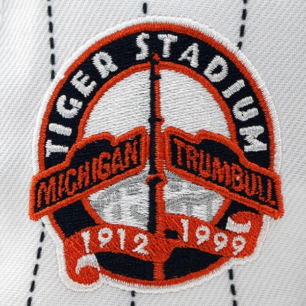 ニューエラ キャップ 59FIFTY デトロイト タイガース MLB PINSTRIPE TIGER STADIUM KELLY GREEN BOTTOM FITTED CAP WHITE