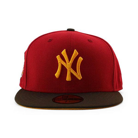 ニューエラ キャップ 59FIFTY ニューヨーク ヤンキース  MLB 1996 WORLD SERIES MANGO BOTTOM FITTED CAP RED-BROWN  NEW ERA NEW YORK YANKEES
