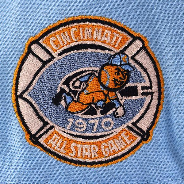 ニューエラ キャップ 59FIFTY シンシナティ レッズ MLB 1970 ALL STAR GAME MANGO BOTTOM FITTED CAP TEAL