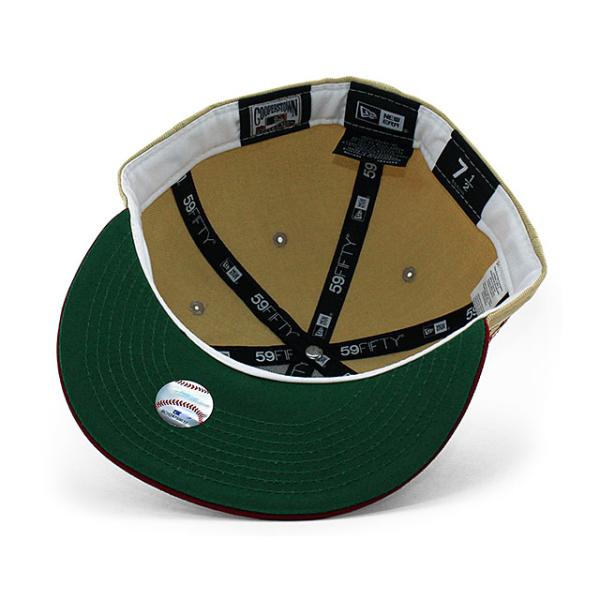 ニューエラ キャップ 59FIFTY ニューヨーク ヤンキース MLB 50TH ANNIVERSARY KELLY GREEN BOTTOM FITTED CAP VEGAS GOLD