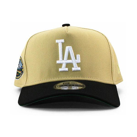 EU限定モデル ニューエラ キャップ 9FORTY ロサンゼルス ドジャース MLB 50TH ANNIVERSARY KELLY GREEN BOTTOM A-FRAME SNAPBACK CAP BEIGE