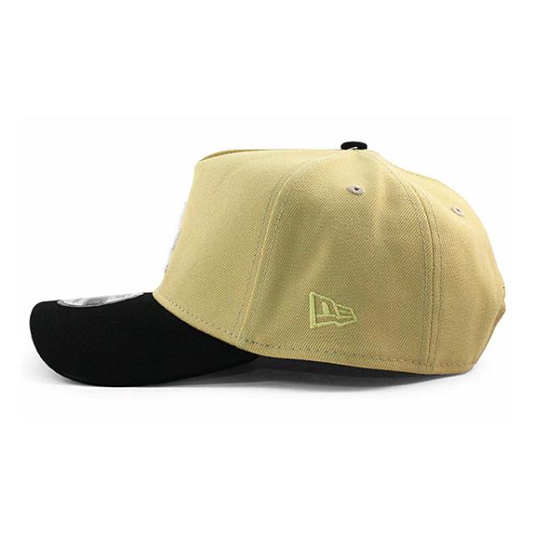 EU限定モデル ニューエラ キャップ 9FORTY ロサンゼルス ドジャース MLB 50TH ANNIVERSARY KELLY GREEN BOTTOM A-FRAME SNAPBACK CAP BEIGE