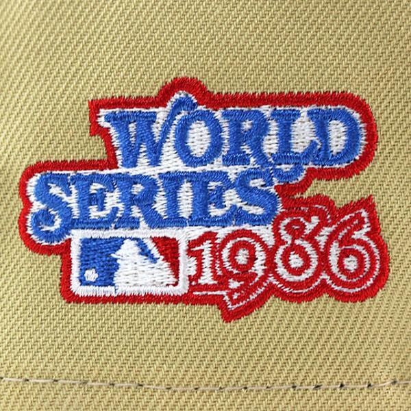 ニューエラ キャップ 9FORTY ニューヨーク メッツ MLB 1986 WORLD SERIES GREY BOTTOM A-FRAME SNAPBACK CAP BEIGE