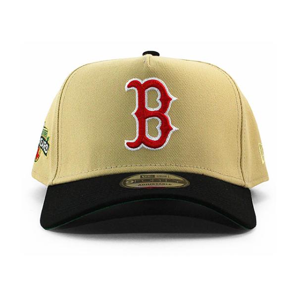 ニューエラ キャップ 9FORTY ボストン レッドソックス 2012 FENWAY PARK 100 YEARS KELLY GREEN BOTTOM A-FRAME SNAPBACK CAP BEIGE NEW ERA