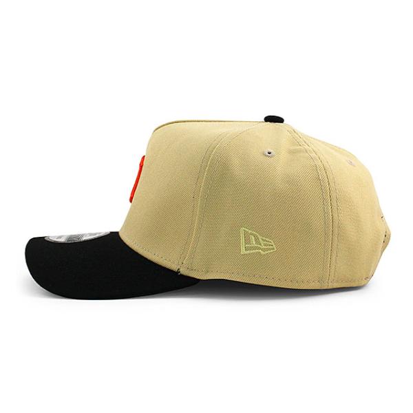 ニューエラ キャップ 9FORTY デトロイト タイガース MLB TIGER STADIUM GREEN BOTTOM A-FRAME SNAPBACK CAP BEIGE