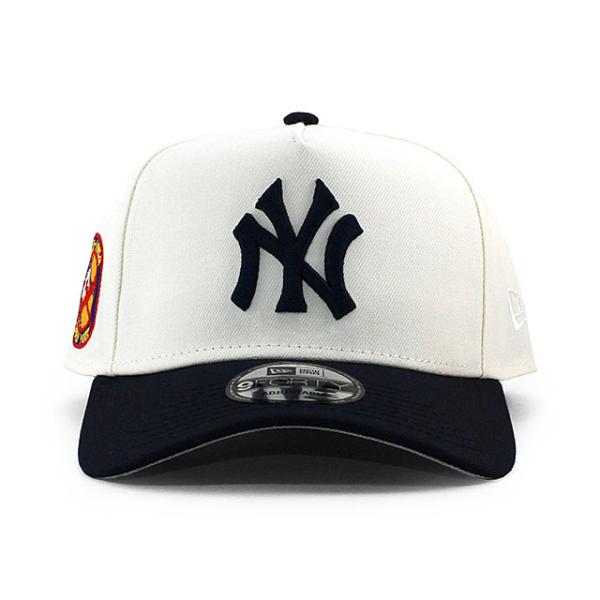 ニューエラ キャップ 9FORTY ニューヨーク ヤンキース MLB 50TH YEAR GREY BOTTOM A-FRAME SNAPBACK CAP CREAM