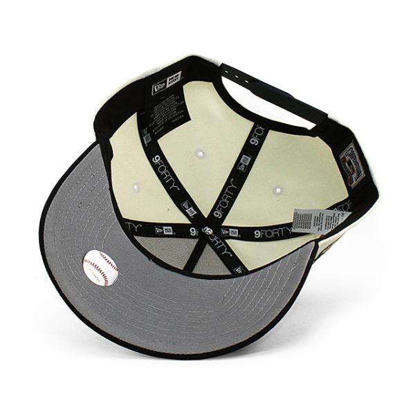 ニューエラ キャップ 9FORTY ニューヨーク ヤンキース MLB 50TH YEAR GREY BOTTOM A-FRAME SNAPBACK CAP CREAM