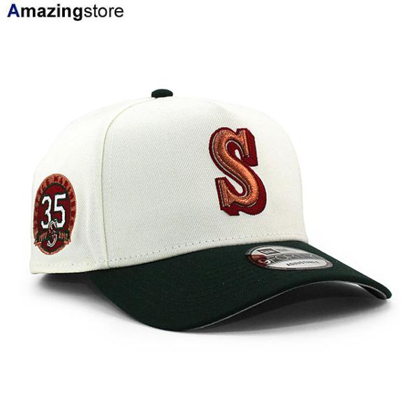 ニューエラ キャップ 9FORTY シアトル マリナーズ MLB 35TH ANNIVERSARY GREY BOTTOM A-FRAME SNAPBACK CAP CERAM