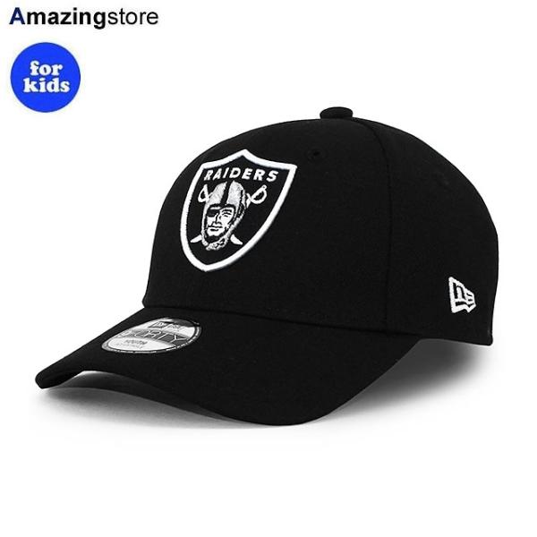 子供用 ニューエラ キャップ 9FORTY ラスベガス レイダース YOUTH NFL THE LEAGUE ADJUSTABLE CAP BLACK