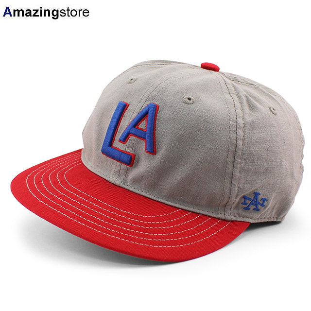 アメリカンニードル キャップ ロサンゼルス エンゼルス LINE OUT STRAPBACK CAP COOL GREY-RED