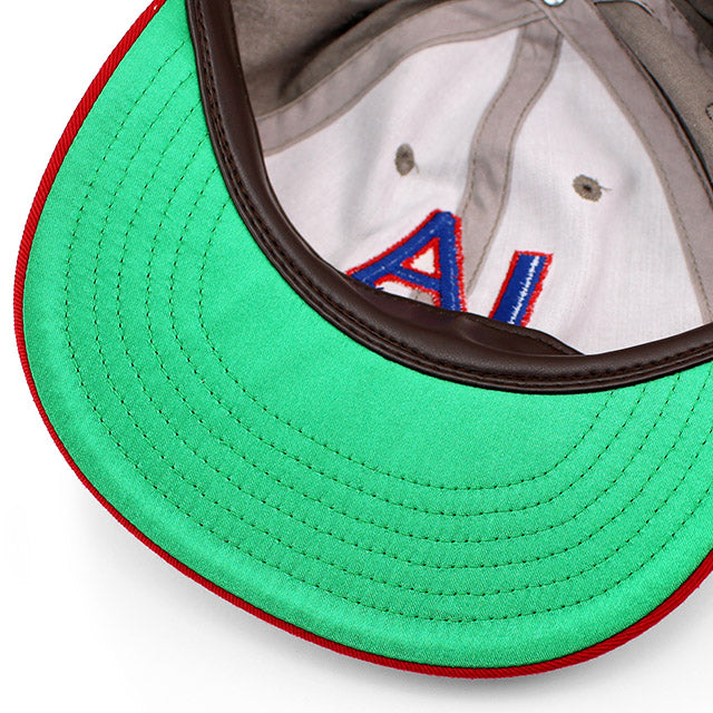 アメリカンニードル キャップ ロサンゼルス エンゼルス LINE OUT STRAPBACK CAP COOL GREY-RED