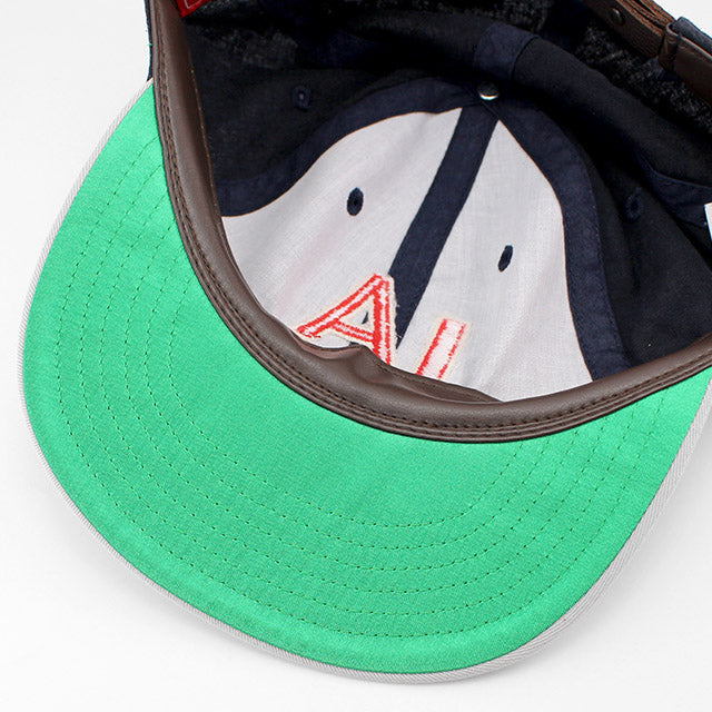 アメリカンニードル キャップ ロサンゼルス エンゼルス LINE OUT STRAPBACK CAP NAVY-NATURAL