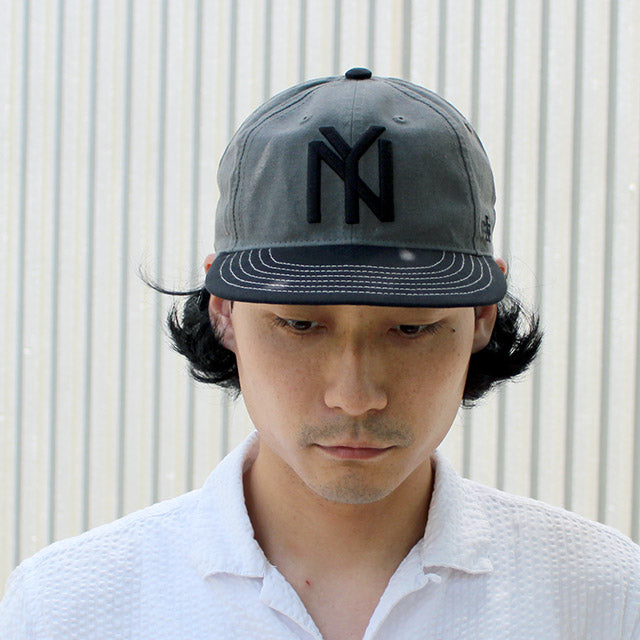 アメリカンニードル キャップ ニューヨーク ブラックヤンキース LINE OUT STRAPBACK CAP DARK GREEN-BLACK