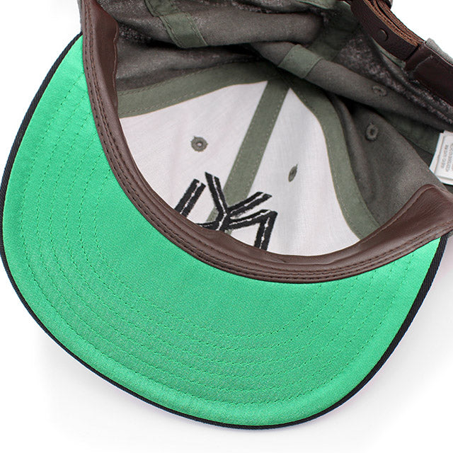 アメリカンニードル キャップ ニューヨーク ブラックヤンキース LINE OUT STRAPBACK CAP DARK GREEN-BLACK