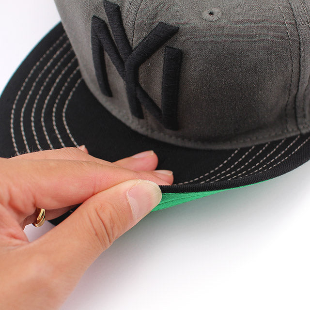 アメリカンニードル キャップ サンフランシスコ シールズ LINE OUT STRAPBACK CAP BLACK-IVORY