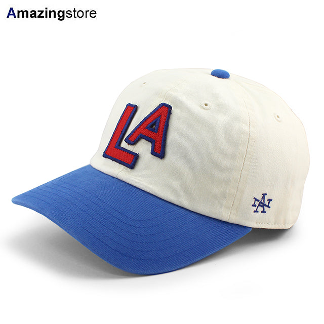 アメリカンニードル キャップ ロサンゼルス エンゼルス ARCHIVE STRAPBACK CAP IVORY-ROYAL BLUE