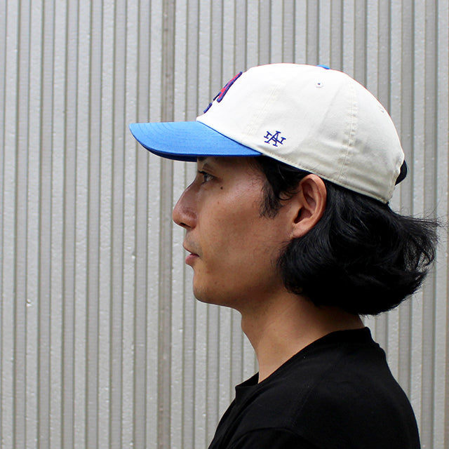 アメリカンニードル キャップ ロサンゼルス エンゼルス ARCHIVE STRAPBACK CAP IVORY-ROYAL BLUE