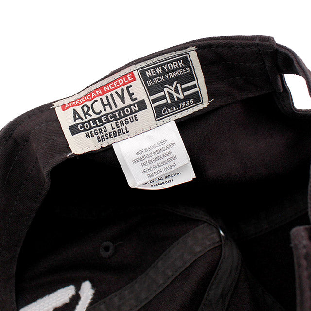 アメリカンニードル キャップ ニューヨーク ブラックヤンキース ARCHIVE STRAPBACK CAP BLACK