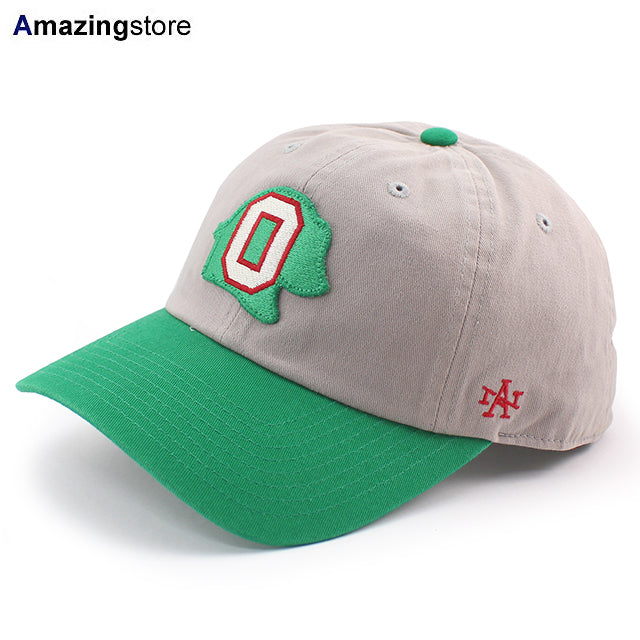 アメリカンニードル キャップ オークランド オークス BALLPARK NEW TIMER STRAPBACK CAP GREY-KELLY GREEN