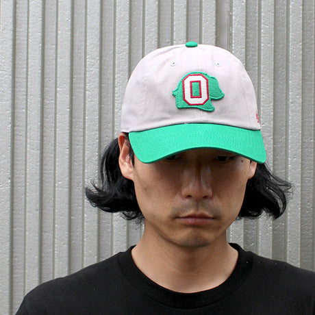 アメリカンニードル キャップ オークランド オークス BALLPARK NEW TIMER STRAPBACK CAP GREY-KELLY GREEN