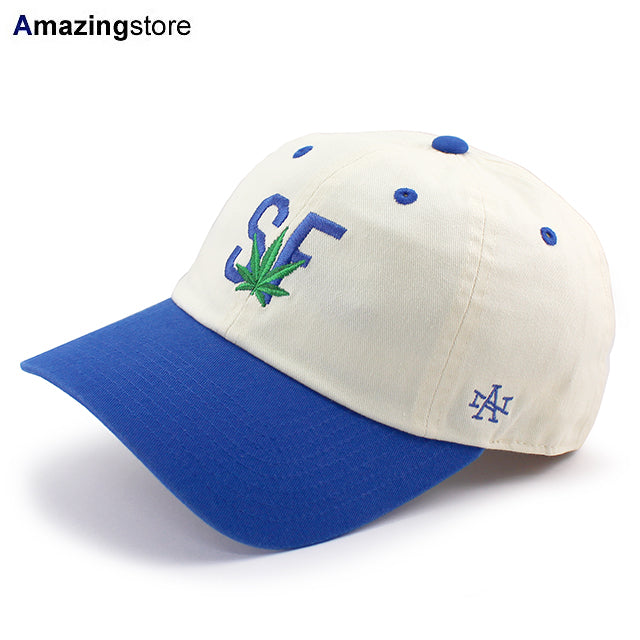アメリカンニードル キャップ サンフランシスコ BALLPARK MICRO ICON STRAPBACK CAP IYORY-ROYAL BLUE