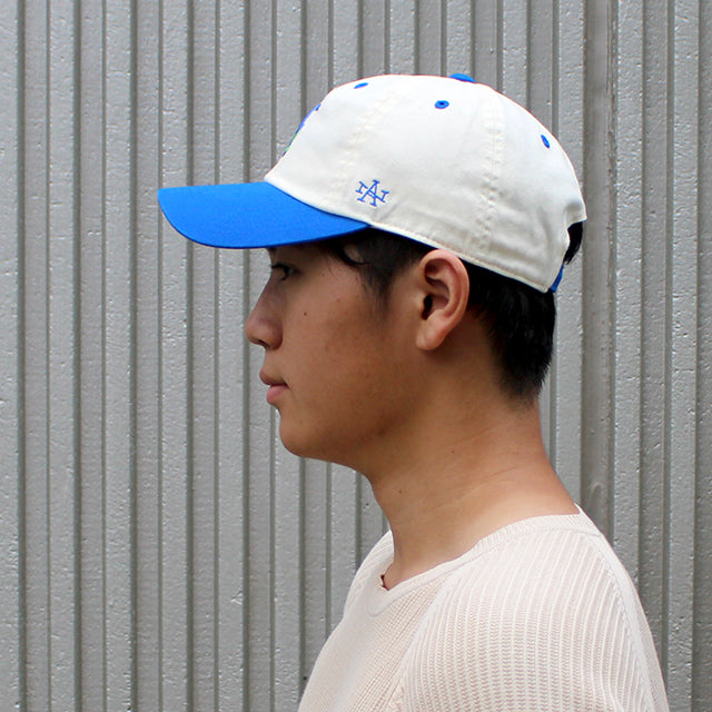 アメリカンニードル キャップ サンフランシスコ BALLPARK MICRO ICON STRAPBACK CAP IYORY-ROYAL BLUE