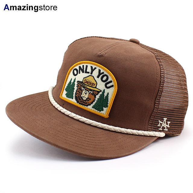 アメリカンニードル キャップ スモーキーベア SMOKEY BEAR TRUCKER MESH CAP BROWN
