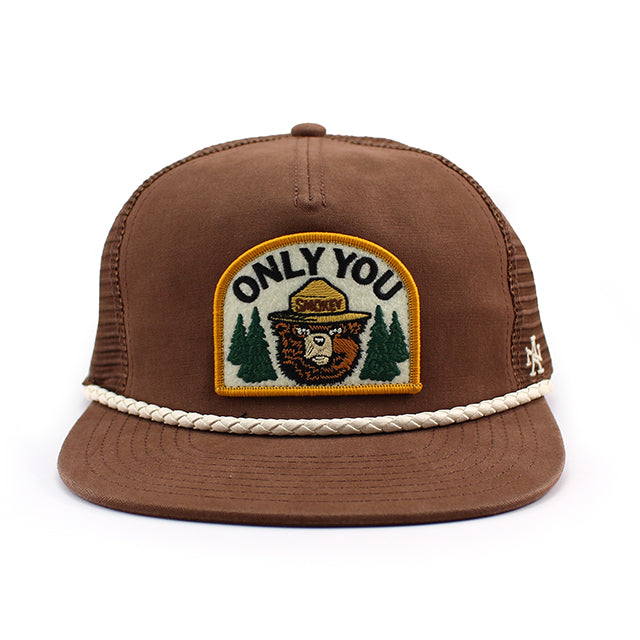 アメリカンニードル キャップ スモーキーベア SMOKEY BEAR TRUCKER MESH CAP BROWN