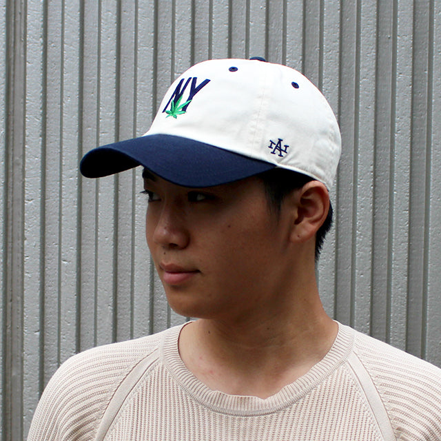 アメリカンニードル キャップ ニューヨーク BALLPARK MICRO ICON STRAPBACK CAP IYORY-NAVY