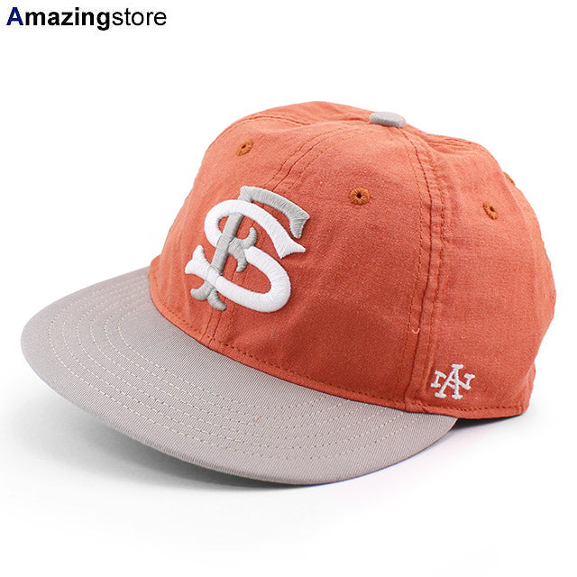 アメリカンニードル キャップ サンフランシスコ シールズ LINE OUT STRAPBACK CAP ORANGE-GREY