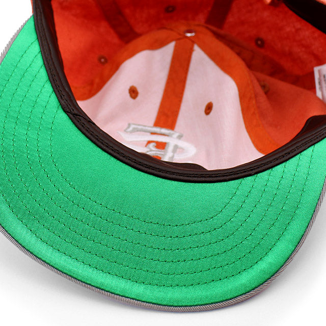 アメリカンニードル キャップ サンフランシスコ シールズ LINE OUT STRAPBACK CAP ORANGE-GREY