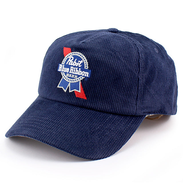 アメリカンニードル パブストブルーリボンビール スナップバック PABST BLUE RIBBON ROSCOE CORDUROY SNAPBACK CAP NAVY