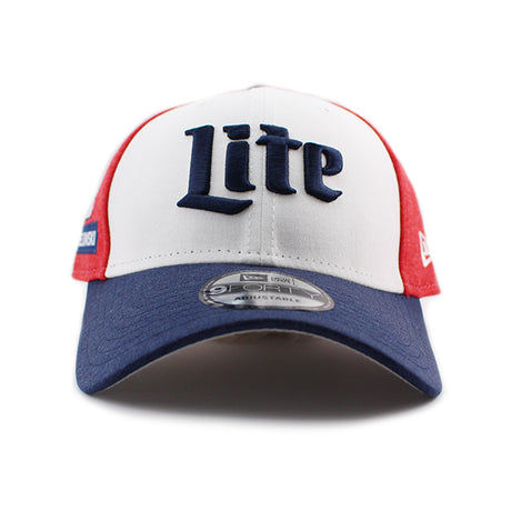 ニューエラ キャップ 9FORTY スナップバック ナスカー ブラッド ケセロウスキー BRAD KESELOWSKI LITE SNAPBACK CAP WHITE RED NAVY
