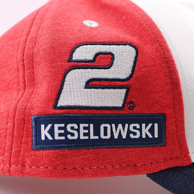 ニューエラ キャップ 9FORTY スナップバック ナスカー ブラッド ケセロウスキー BRAD KESELOWSKI LITE SNAPBACK CAP WHITE RED NAVY