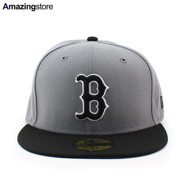 ニューエラ キャップ 59FIFTY ボストン レッドソックス MLB 2T TEAM BASIC FITTED CAP GREY BLACK