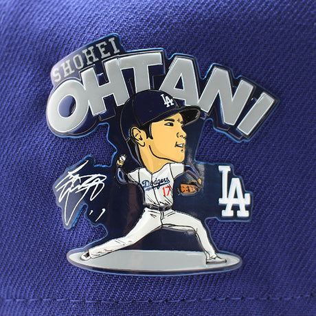 大谷翔平モデル ニューエラ 9SEVENTY ストレッチ スナップバック ロサンゼルス ドジャース MLB SHOHEI OHTANI PITCHING PLAYER REPLICA STRETCH SNAPBACK CAP ROYAL BLUE