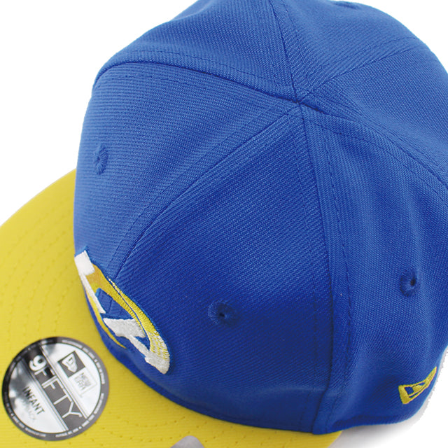 幼児用 ニューエラ キャップ 9FIFTY ロサンゼルス ラムズ NFL KID'S MY 1st INFANT ADJUSTABLE CAP BLUE-YELLOW