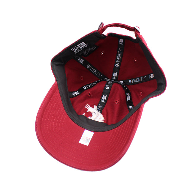 ニューエラ 9TWENTY ストラップバック ワシントンステイト クーガーズ NCAA THE LEAGUE CORE CLASSIC STRAPBACK CAP CRIMSON
