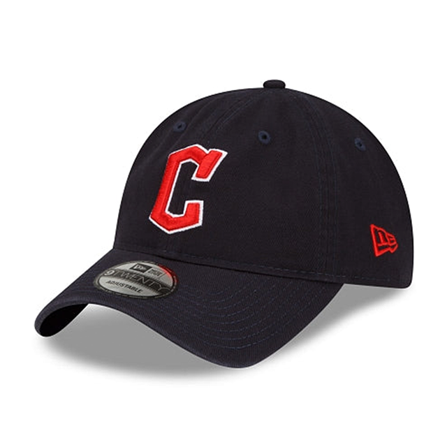 ニューエラ キャップ 9TWENTY ストラップバック クリーブランド ガーディアンズ MLB CORE CLASSIC STRAPBACK CAP NAVY
