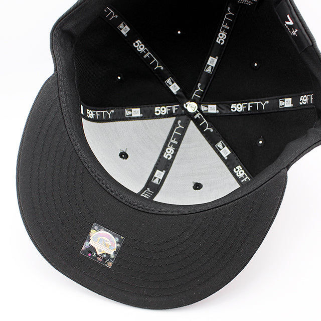 ニューエラ キャップ 59FIFTY ヒッコリー クロウダッズ MiLB ON-FIELD AUTHENTIC ROAD FITTED CAP BLACK
