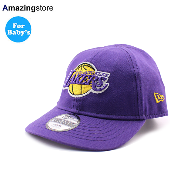 幼児用 ニューエラ キャップ 9TWENTY ストラップバック ロサンゼルス レイカーズ NBA KID'S MY1ST INFANT STRAPBACK CAP PURPLE