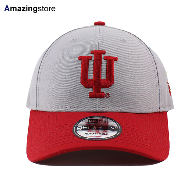 ニューエラ キャップ 9FORTY インディアナ フージャース NCAA THE LEAGUE ADJUSTABLE CAP GREY