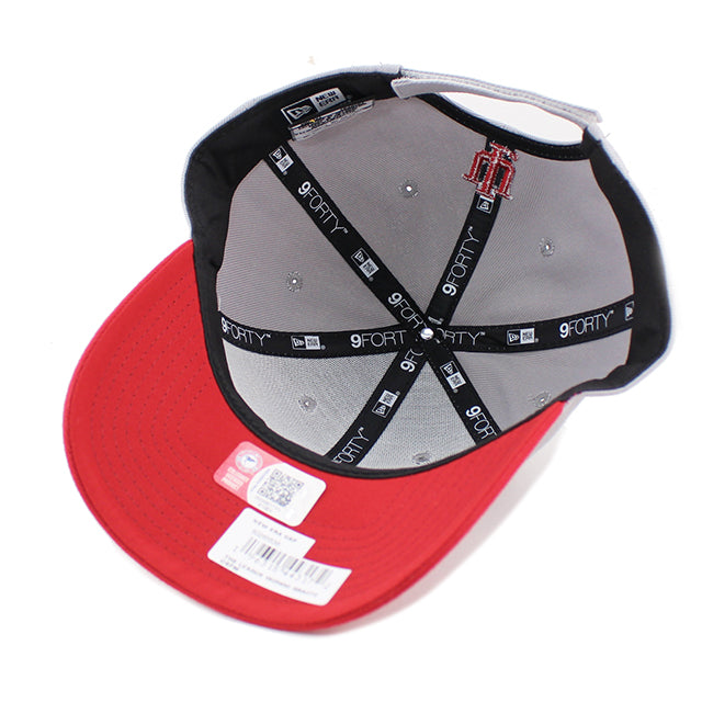 ニューエラ キャップ 9FORTY インディアナ フージャース NCAA THE LEAGUE ADJUSTABLE CAP GREY