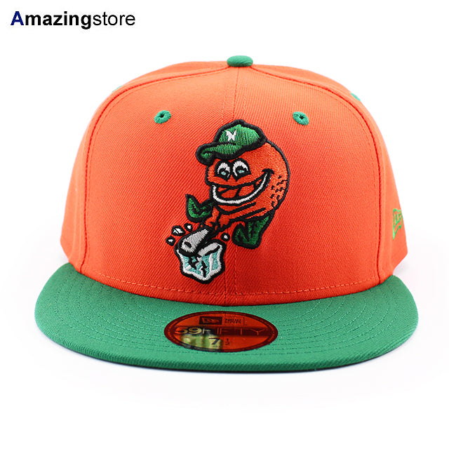 ニューエラ キャップ 59FIFTY ノーフォーク タイズ MiLB THEME NIGHT FITTED CAP ORANGE GREEN