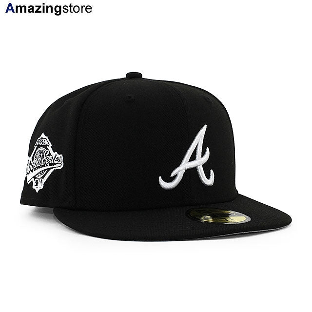 ニューエラ キャップ 59FIFTY アトランタ ブレーブス MLB 1995 WORLD SERIES GAME FITTED CAP BLACK WHITE
