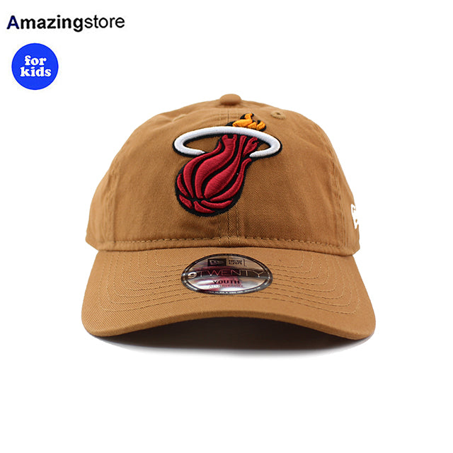 子供用 ニューエラ キャップ 9TWENTY ストラップバック マイアミ ヒート YOUTH STRAPBACK CAP LT BRONZE